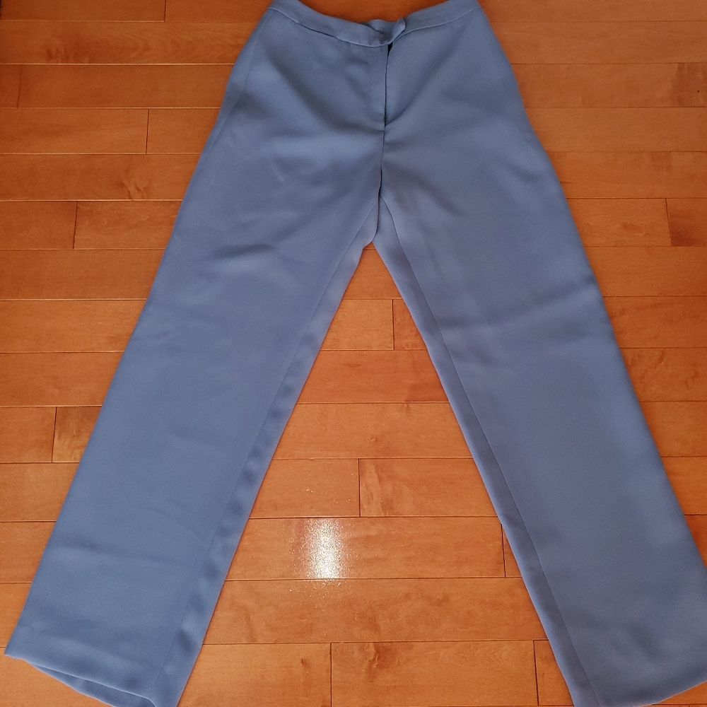 Vintage Style Periwinkle Flare Pants (10)